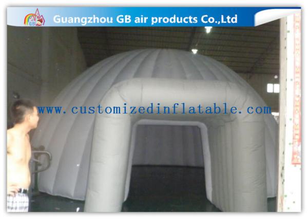 Quadruple Stitching Inflatable Air Tent Event Dome Tent With White Igloo