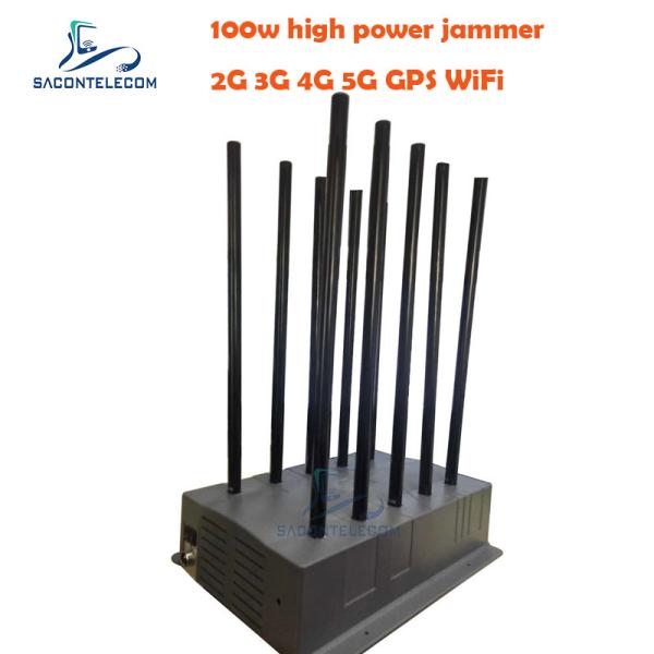 DCS 100w высокомощный сигнальный джаммер блокировщик 10 каналов VHF UHF джаммер