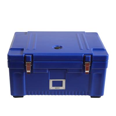 LLDPE Top Loading Food Pan Carrier 25L Blue Thermal Food Transport Boxes