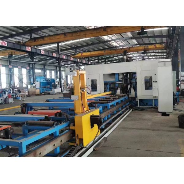 26mm Punching Diameter CNC Beam Drilling Marking Shearing Machine Line BT50 Drilling Spindle