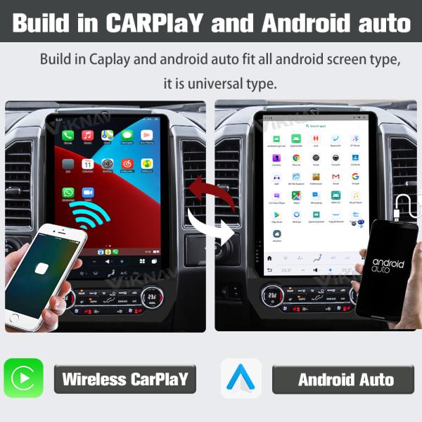 Viknav 14,5 дюймовое автомобильное радио для Ford Expedition 2015-2022 Сенсорный экран Android Авто стерео головный блок GPS-нагивация