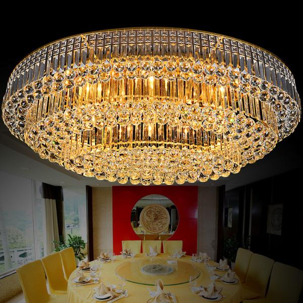 JYLIGHTING Large Custom Gold Luxury Ceiling Hanging Lamp Chandeliers K9 Crystal Chandeliers European Style in Hotel Villa Lobby