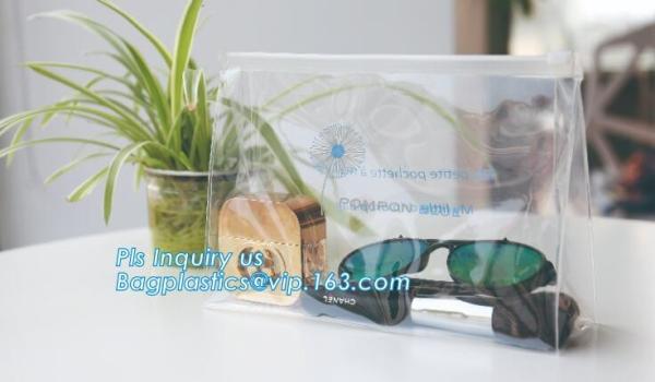 slider bag /clear waterproof cosmetic packaging bag, slider bag plastic zipper bag vinyl cosmetic bag, cosmetic clear me