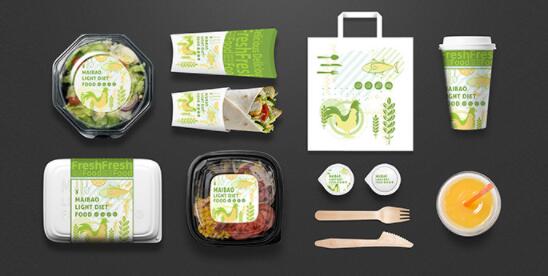 230gsm Eco Friendly Fast Food Packaging Pantone Color Food Packing Paper Bag