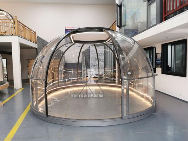 Outdoor Clear Transparent Pc Large Aluminum Profile Dome Trade Show Tent For Camping