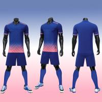 Jérsei de futebol respirável de Team Set Premium Fabric Plain do jérsei de futebol