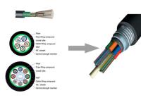 Câble coaxial de liaison optique extérieur 6 de mode unitaire de télécom 12 24 72 96 144 288 noyaux GYTS
