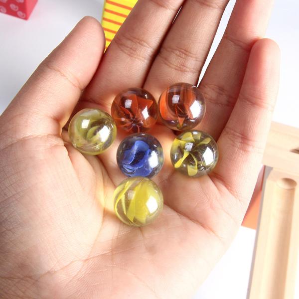 33Pcs Marble Wooden Building Blocks Toy Educational For Children Kid