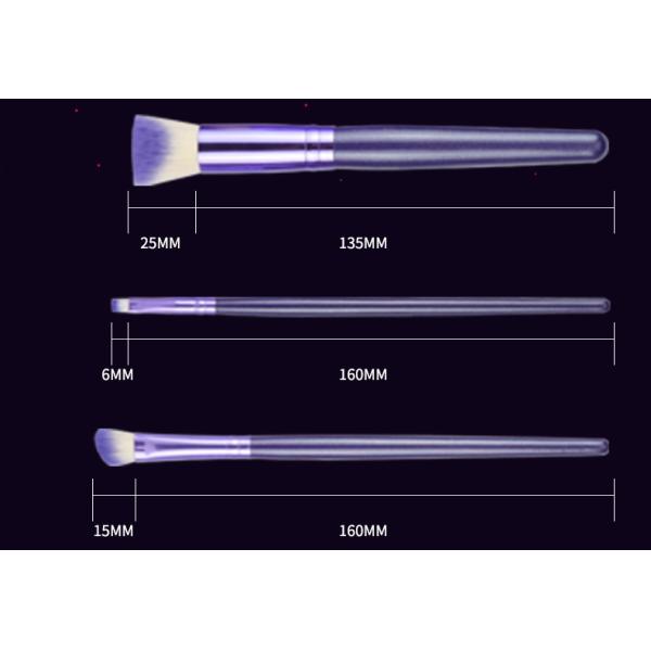 Premium Makeup Brushes Classic Purple High Flexibility Bristles Powder Eye Brushes
