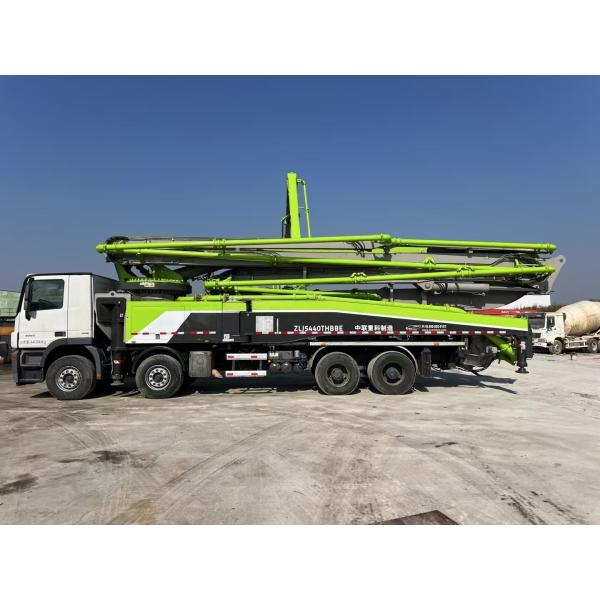 Usados 56 metros de camión de bomba de hormigón 56 metros de remanufactura de camiones de bomba los procedimientos están completados