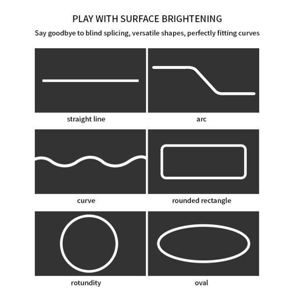 120 grados ángulo de la viga tubo de neón de silicona 12 * 12cm manguera de neón IP67 a prueba de agua