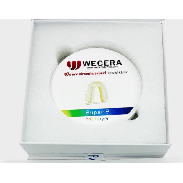 Sintering Temperature 1350-1450C Hardness 1200 HV Dental Zirconia Blank with Polished/Unpolished Surface