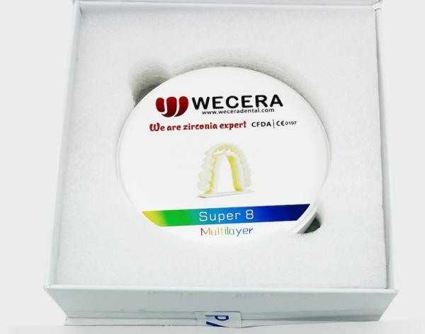 Résistance à la flexion 1200 MPa Zirconia dentaire Zirconia en blanc et température de frittage 1350-1450C pour des performances optimales