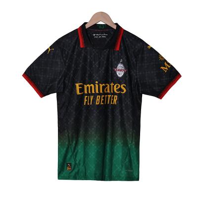 AC Milan Saison 2025-2026 Version joueur Maillot de quatrième manche Gradient Design noir