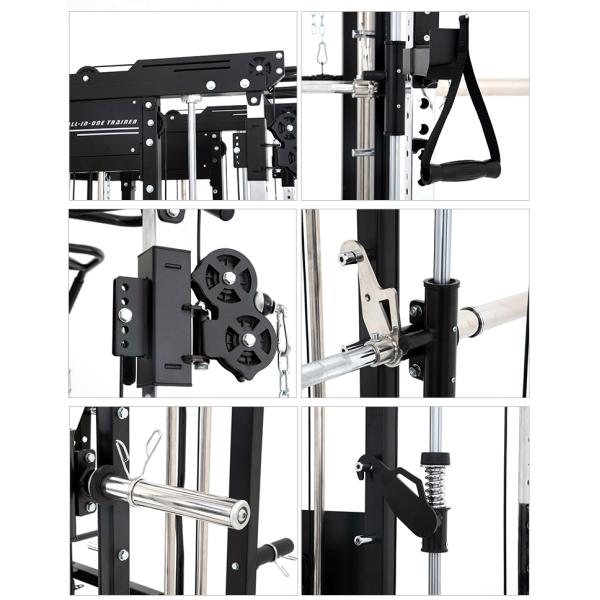 Multi-Functional Home Gym Equipment Functional Trainer Smith Machine with Loading Port