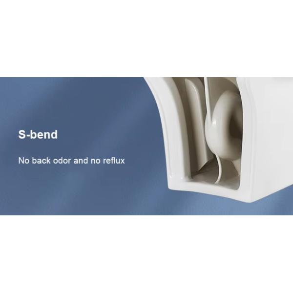 One Piece Ceramic WC Toilet with Siphon Jet Flushing and Dual-Flush for Modern Bathrooms