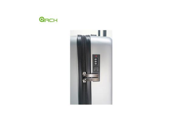 ABS Hard Sided Luggage with front pocket and double spinner Wheels