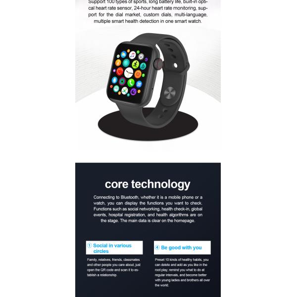 IWO MC57 180MAH 1,57 поручать монитора 2hours тарифа сердца шкалы дюйма