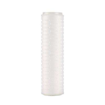 10 polegadas 0.2 Microns PP Cartucho Plissado Micro Filtro para Filtração Final em Água em Botelhas de Bebidas