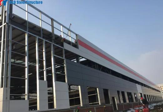 Waterproof Prefabricated Metal Construction Buildings H Section Column Steel Structure