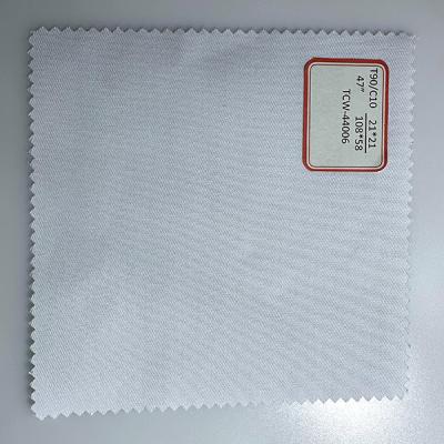 Dyed Twill TC90/10 Workwear Fabric 21X21 108x58 Poly Cotton Twill Fabric