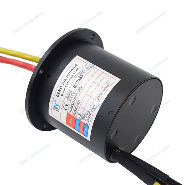 Electric Power Slip Ring with 3 circuits Electrical rotary joint for industry
