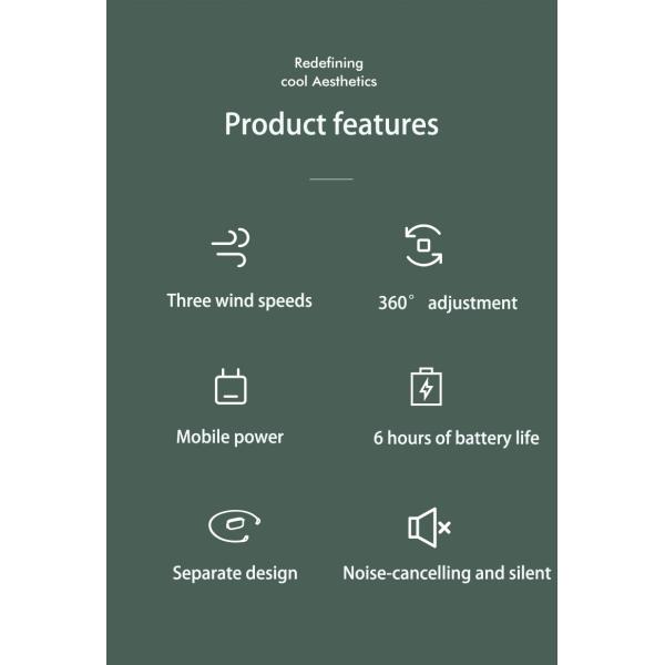 Multifunctional Portable Small Fan For Cold Natural Breeze Small Hanging Fan