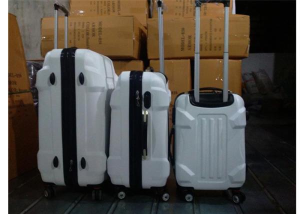 Hard Shell Spinner ABS Trolley Luggage Carry One 3 Piece Set With 4 Airplane Wheels