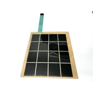 Commutateur à membrane de silicone tactile à câble FFC flexible avec boîtier de scripte féminin