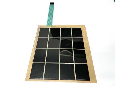 Tactile FFC Flex Cable Silicone Membrane Switch With Female Scrip Housing
