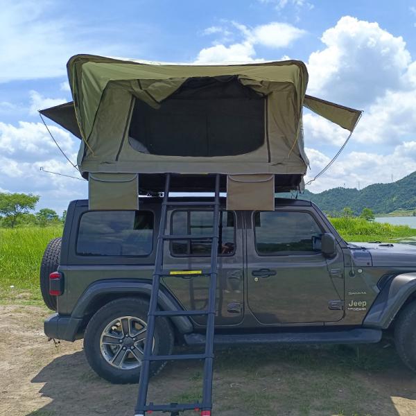 Fold Out Rooftop Tent 280g Polyester Aluminum Honeycomb Panel