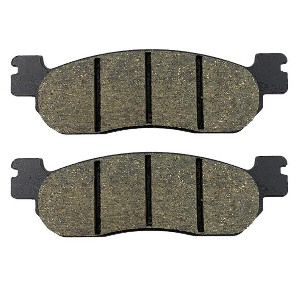 0.5 lbs Semi Metallic Kawasaki Motorcycle Brake Pads Set Easy Installation Front Rear Black Color