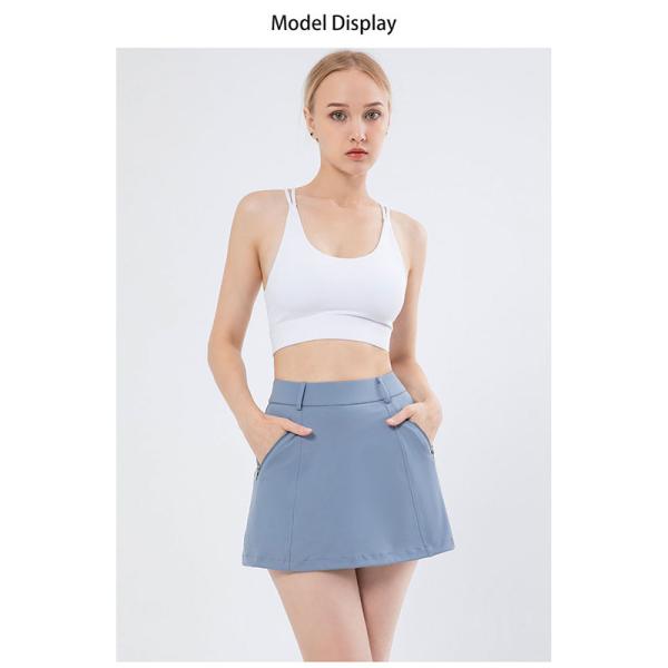 Women Golf Tennis Skirt High Stretch Athletic Skorts Skirts With Zip Pockets