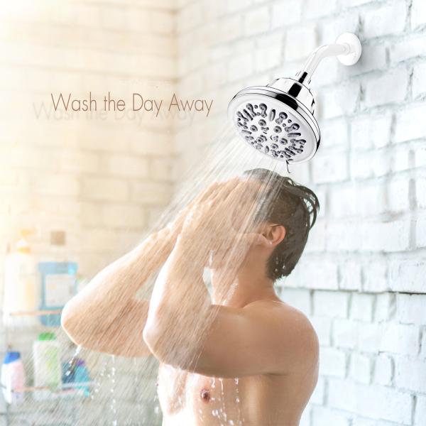 Experience a Spa-like Shower with our Adjustable Brass Swivel Ball Joint Shower Head