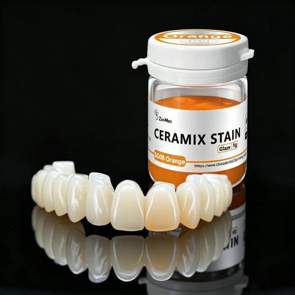 Variable Opacity Options Dental Stain and Glaze Ceramic Stain Featuring 24 Months Shelflife Designed for Dental Color Matching