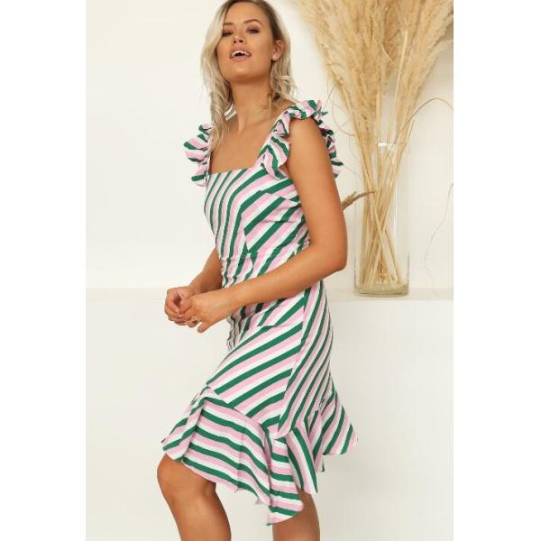 hot selling new design dress women stripe print summer dress