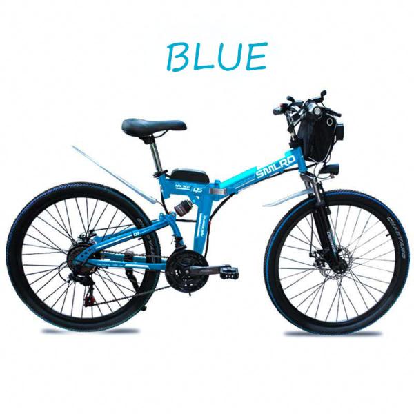350W 48V Portable Electric Bike Aluminum Alloy Rim LCD Control Instrument