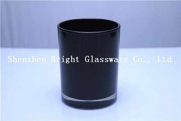 Spray Color Glass Candle Holder With Painting Logo
