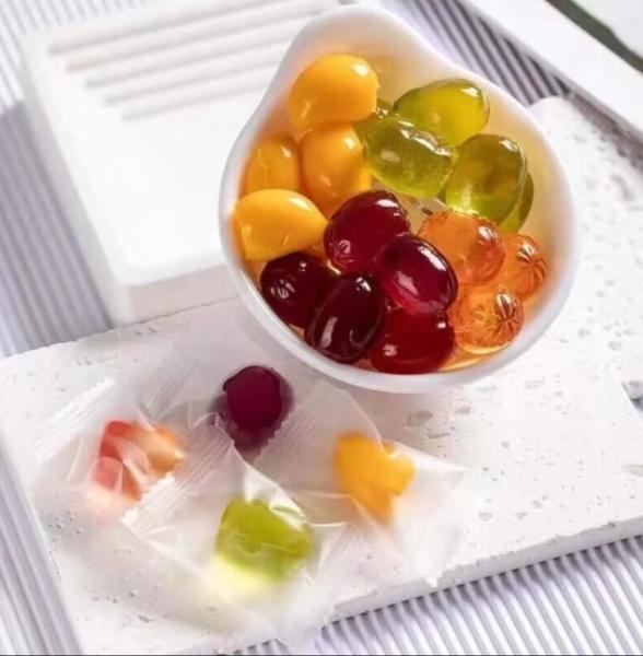 Peeling Fruity Shapes Filled Gummy Balls Mix New Yummy Snack