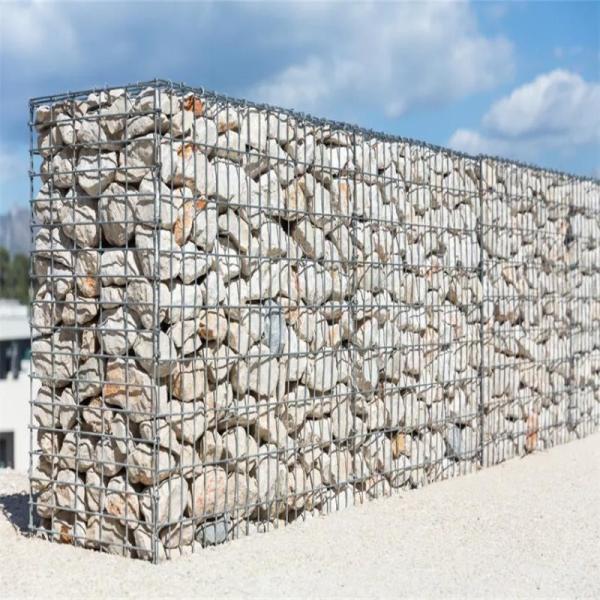 Hot Dip Galvanized Gabion Box 2x1x1m Size with Galfan Coated Wire for Retaining Walls