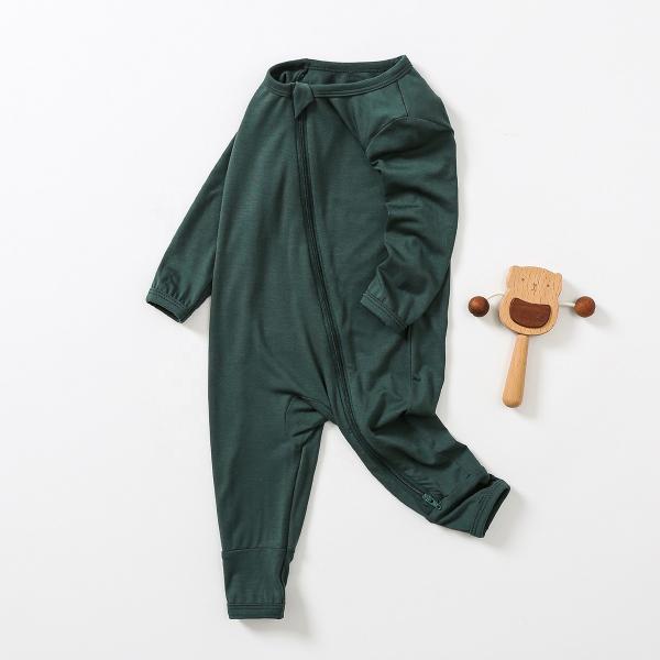 bamboo baby gift sets Baby Girls' Romper Organic Bamboo Zippered flip convertible feet romper