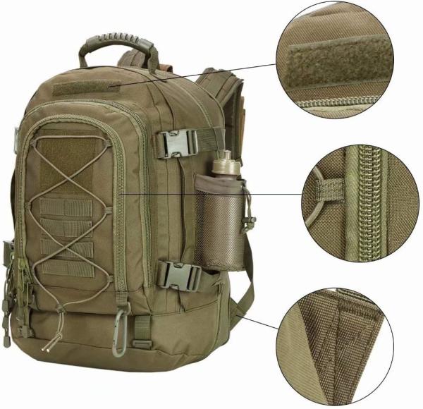 Backpack for Men Large ornaments Backpack Tactical Travel Backpack for Work,Camping,Hunting,Hiking