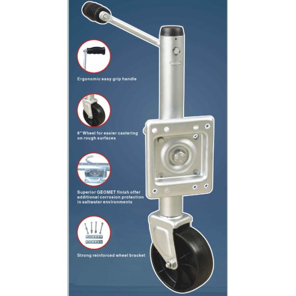 OEM 1500LBS Heavy Duty Trailer Stabilizer Jack With 8 Inch Wheel