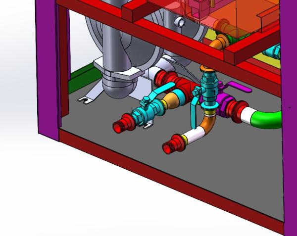 An automatic cleaning machine for washing two steel sheet templates