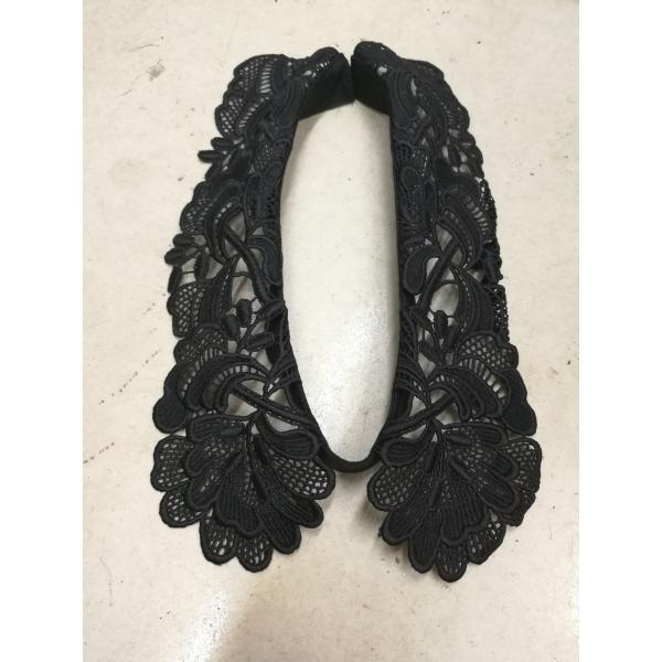 Fashion black color beaded collar beaded embellishment