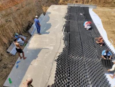 HDPE Plastic Perforated Geocell For Road Construction Grid Paver Geowebs