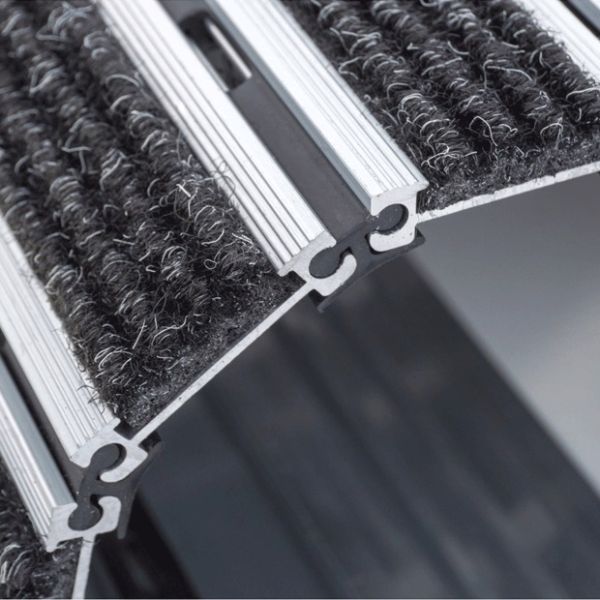 6063-T5 Aluminum Alloy Roll-Up Entrance Mats with Anti-Skid Surface and Custom Size Options