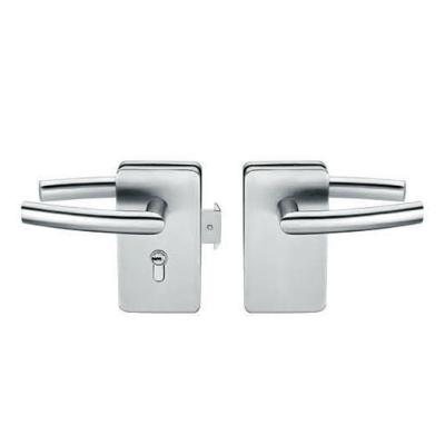 Glass door locks LC-031, stainless steel 304 plate, finishing satin or mirror
