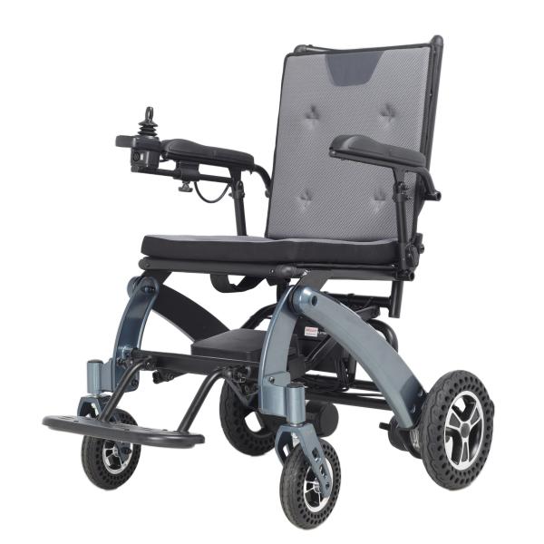 Adult Disabled Handicapped Travel Portable Lightweight Folding Remote Control Electric Wheelchair With Joystick Control