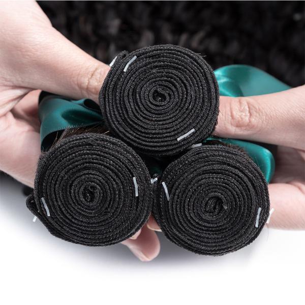 Natural Color 100 Virgin Brazilian Curly Human Extensions For Ladys
